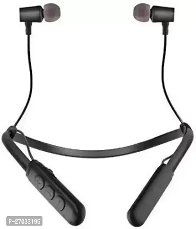 Stylish B11 Wireless Bluetooth Neckband Headset With Box Packing Mobile Black In The Ear