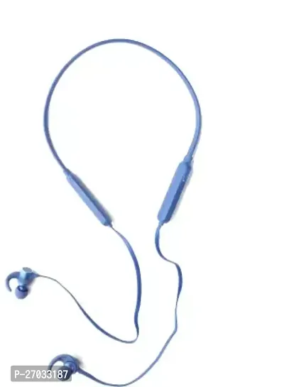 Stylish Mt19 Bluetooth Wireless Neckband Bluetooth Headset Blue In The Ear