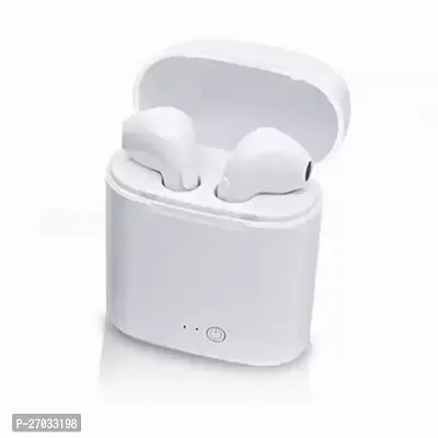 Stylish Trendy I7 Tws In Ear Earbuds Bluetooth Headset With Charging Case White True Wireless