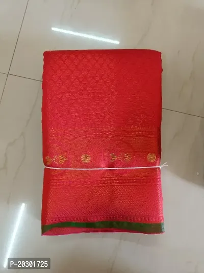 Beautiful Art Silk Jacquard Saree With Blouse Piece-thumb0