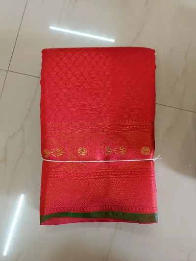 Beautiful Art Silk Jacquard Saree With Blouse Piece