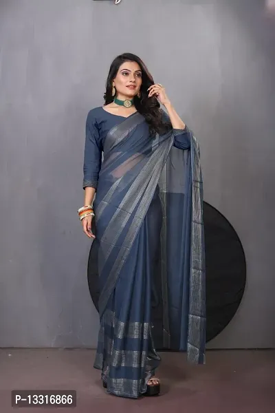 Stylish Fancy Chiffon Saree With Blouse Piece For Women