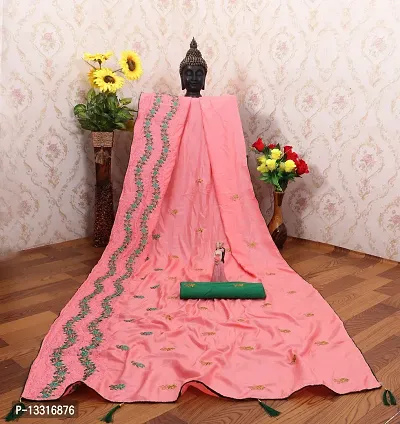 Stylish Fancy Dola Silk Saree With Blouse Piece For Women
