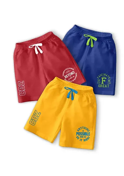 CODEZ Pack of 3 Boys Outdoor Shorts