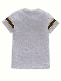 Stylish Multicoloured Cotton Blend Printed Tees For Boys-thumb1