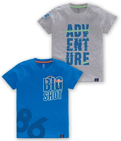 Stylish Blend Tees For Boys, Pack of 2