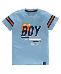 Stylish Cotton Blend Printed Tees For Boys, Pack of 2-thumb2