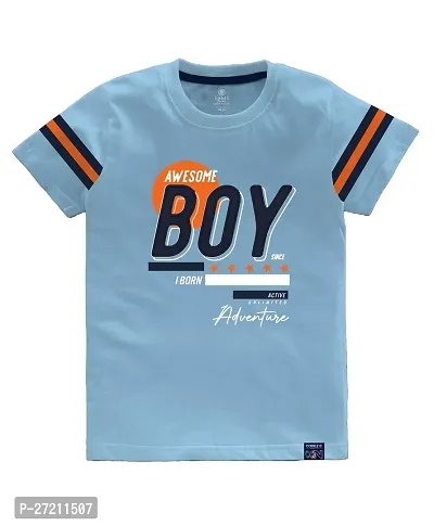 Stylish Cotton Blend Printed Tees For Boys, Pack of 2-thumb3