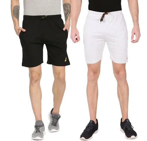 Mens Blend Regular Fit Logo Outdoor Shorts Pack of 2