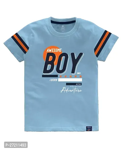 Stylish Cotton Blend Printed Tees For Boys, Pack of 2-thumb4