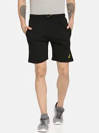 Mens Cotton Blend Regular Fit Logo Printed Outdoor Shorts Pack of 2-thumb1