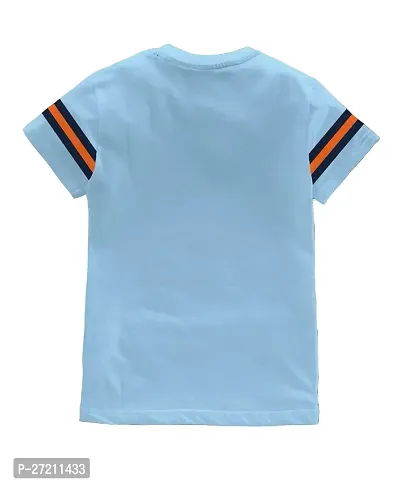 Stylish Cotton Blend Printed Tees For Boys-thumb2