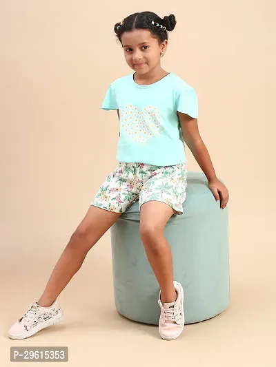 CODEZ Stylish Green Cotton Blend Printed Other For Girls-thumb3