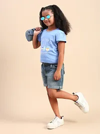 CODEZ Stylish Blue Cotton Blend Printed Other For Girls-thumb2