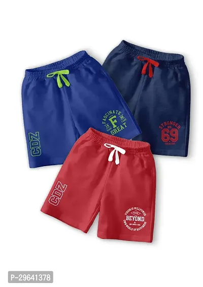 CODEZ Pack of 3 Boys Printed Outdoor Shorts