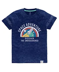 Stylish Multicoloured Cotton Blend Printed Tees For Boys-thumb2