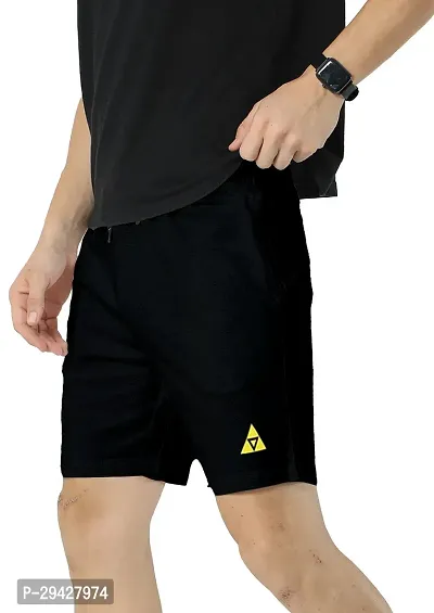 Mens Cotton Blend Regular Fit Logo Printed Outdoor Shorts Pack of 2-thumb4