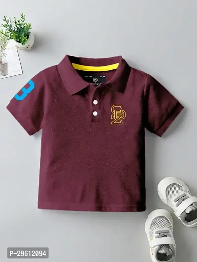 Trendy Polo T-Shirts Cotton Blend  Stylish for Boys-thumb0