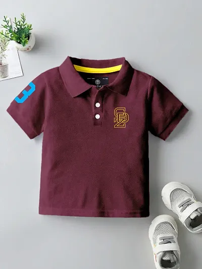 Stylish Cotton Blend Polo T-Shirts for Boys