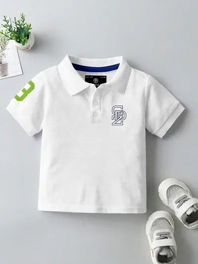 Stylish Cotton Blend Polo T-Shirts for Boys