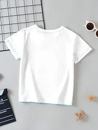 Stylish Multicoloured Cotton Blend Self Pattern Tees For Boys-thumb2