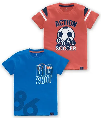 Stylish Blend Tees For Boys, Pack of 2