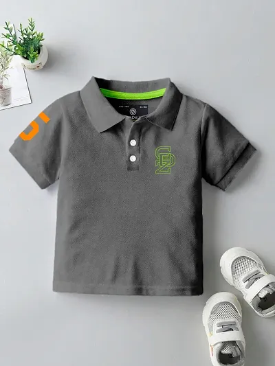 Stylish Trendy Cotton Blend Polo T-Shirts for Boys