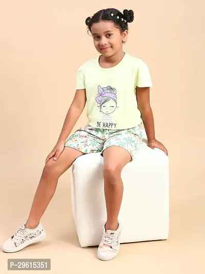 CODEZ Stylish Green Cotton Blend Printed Other For Girls-thumb3