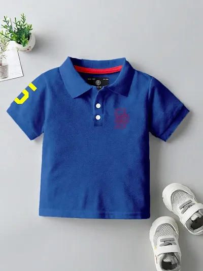 Stylish Trendy Cotton Blend Polo T-Shirts for Boys