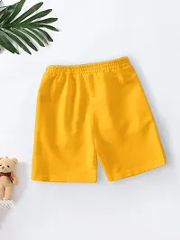 CODEZ Self design Yellow Cotton Blend Printed Shorts For Boys-thumb1