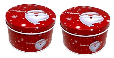 Elite Store Metal Gift Box- Decorative Christmas Gift Boxes for Nuts/Chocolates/Cake - SIZE - H-5.5 cm W-7.5 cm; Depth- RANDOM DESIGNS ON AVAILABILITY-thumb3