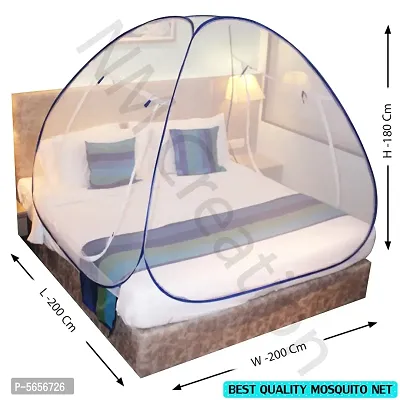 Blue Mosquito Net Foldable Double Bed Net King Size-thumb3