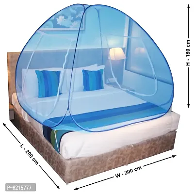 Mosquito Net Sky Blue And Blue Foldable Double Bed Net King Size-thumb3