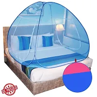 Mosquito Net Sky Blue And Blue Foldable Double Bed Net King Size-thumb1