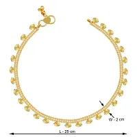 Latest Design Traditional Gold Plated  Anklet for Woman and Girls-thumb3