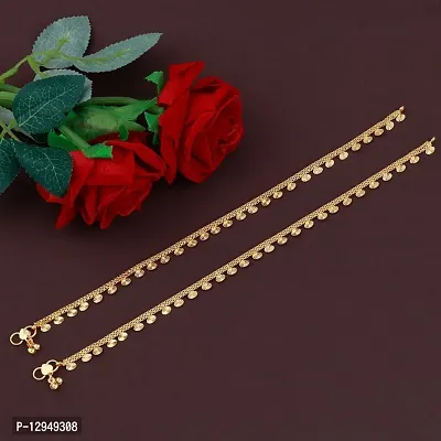 Latest Design Traditional Gold Plated  Anklet for Woman and Girls-thumb0