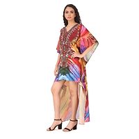 New Trendy Georgette Kaftan Dress for Women-thumb2