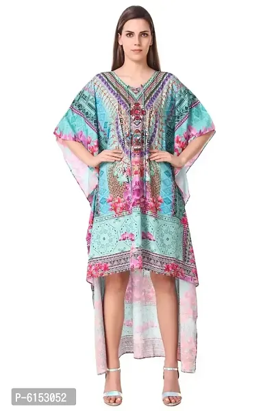 New Trendy Georgette Kaftan Dress for Women-thumb0