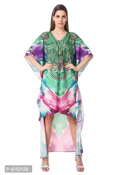 New Trendy Georgette Kaftan Dress for Women-thumb0