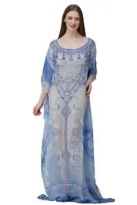 Trendy Attractive Georgette Maxi Length Kaftan Dress-thumb1