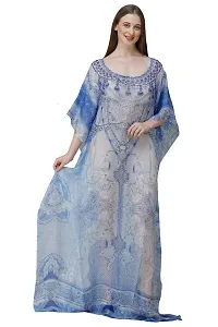 Trendy Attractive Georgette Maxi Length Kaftan Dress-thumb3