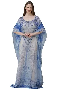 Trendy Attractive Georgette Maxi Length Kaftan Dress-thumb4