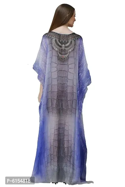 Trendy Attractive Georgette Maxi Length Kaftan Dress-thumb3