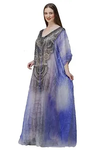 Trendy Attractive Georgette Maxi Length Kaftan Dress-thumb3