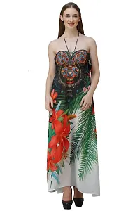 Trendy Attractive Georgette Maxi Length Kaftan Dress-thumb1