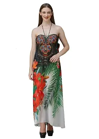 Trendy Attractive Georgette Maxi Length Kaftan Dress-thumb3