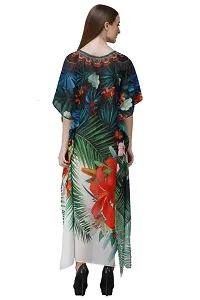 Trendy Attractive Georgette Maxi Length Kaftan Dress-thumb3