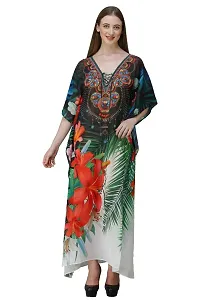 Trendy Attractive Georgette Maxi Length Kaftan Dress-thumb4