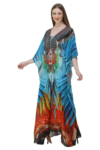 DIGITAL PRINTED KAFTAN DRESS FOR WOMEN