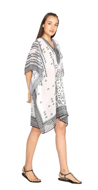 Trendy Attractive Georgette Knee Length Kaftan Dress-thumb1